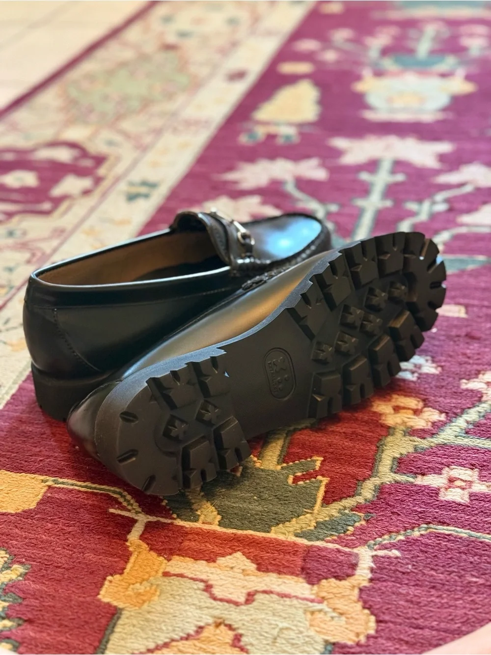 G.H. Bass Lianna Bit Super Lug Weejuns Loafers Black Size 10 Womens Never Won